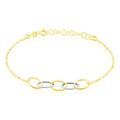Bracelets sur Grenoble : Histoire d'Or Bracelet Lucette Or Bicolore