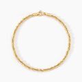Bracelets sur Grenoble : Histoire d'Or Bracelet Cordelia Maille Corde Or Jaune