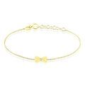 Bracelets sur Grenoble : Histoire d'Or Bracelet Evonne Noeud Or Jaune