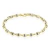 Histoire d'Or Bracelet Carlo Or Bicolore Maille Marine Ronde