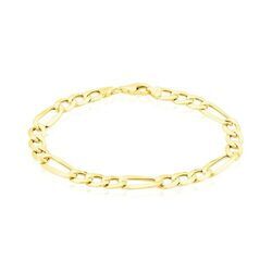 Histoire d'Or Bracelet Or Jaune Maille Altern&eacute;e