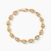 Histoire d'Or Bracelet Dami Maille Grain De Caf&eacute; Or Jaune