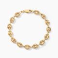 Histoire d'Or Bracelet Dami Maille Grain De Caf&eacute; Or Jaune