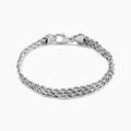 Histoire d'Or Bracelet Cordelia Maille Corde 3 Rangs Or Blanc