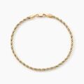 Histoire d'Or Bracelet Cordelia Maille Corde Et Venitienne Or Bicolore