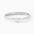Histoire d'Or Bague Solitaire Veronika Or Blanc Diamant