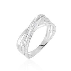 Histoire d'Or Bague Julianne Or Blanc Diamant Divers