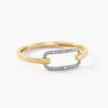 Histoire d'Or Bague Infinite Love Or Jaune Diamant