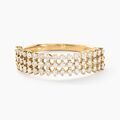 Histoire d'Or Bague Epiphany Or Jaune Diamant Synth&eacute;tique