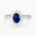 Histoire d'Or Bague Vladimir Or Blanc Saphir Diamants