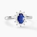 Histoire d'Or Bague Vladimir Or Blanc Saphir Diamants