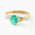 Histoire d'Or Bague Candice Or Jaune Emeraude