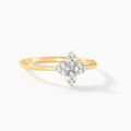 Histoire d'Or Bague Eclosion Precieuse Or Jaune Oxyde De Zirconium