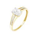 Histoire d'Or Bague Solitaire Fallon Or Jaune Oxyde De Zirconium