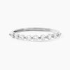 Histoire d'Or Demi Alliance Or Blanc Eclat D'etoile Oxyde De Zirconium