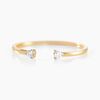 Histoire d'Or Alliance Les Inseparables Or Jaune Diamant