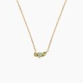 Histoire d'Or Collier Jasmee Plaque Or Jaune Aventurine Oxyde De Zirconium