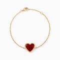 Histoire d'Or Bracelet Par Amour Plaque Or Jaune Agate