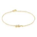 Histoire d'Or Bracelet Lehar Plaqu&eacute; Or Oxyde De Zirconium