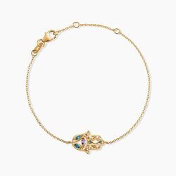 Histoire d'Or Bracelet Plaqu&eacute; Or Jaune Eumelia Oxydes De Zirconium