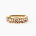 Histoire d'Or Bague Marie-baptistine Plaqu&eacute; Or Jaune Oxyde De Zirconium