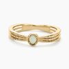 Histoire d'Or Bague Vintage Love Plaqu&eacute; Or Jaune Aventurine