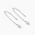 Histoire d'Or Boucles D'oreilles Pendantes Siem Argent Blanc Oxyde De Zirconium