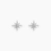 Histoire d'Or Boucles D'oreilles Puces Lysianne Argent Blanc Oxyde De Zirconium