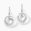 Histoire d'Or Boucles D'oreilles Pendantes Grizzel Argent Blanc Oxyde De Zirconium