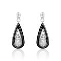 Histoire d'Or Boucles D'oreilles Pendantes Marina Cera Argent C&eacute;ramique Et Oxyde