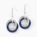 Histoire d'Or Boucles D'oreilles Pendantes Grizzel Argent Blanc C&eacute;ramique Oxyde