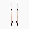Histoire d'Or Boucles D'oreilles Pendantes Diamantine Argent Rose Pierre De Synthese