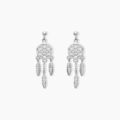 Boucles d'oreille sur Grenoble : Histoire d'Or Boucles D'oreilles Pendantes Oniria Argent Blanc