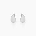 Boucles d'oreille sur Grenoble : Histoire d'Or Boucles D'oreilles Puces Clo&eacute;lie Argent Blanc