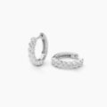 Boucles d'oreille sur Grenoble : Histoire d'Or Cr&eacute;oles Toula Argent Blanc