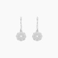 Boucles d'oreille sur Grenoble : Histoire d'Or Boucles D'oreilles Pendantes Lynne Argent Blanc