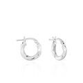 Boucles d'oreille sur Grenoble : Histoire d'Or Cr&eacute;oles Argent Blanc Diane