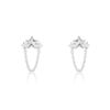 Histoire d'Or Boucles D'oreilles Pendantes Stilla Argent Blanc