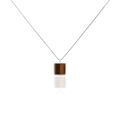 Histoire d'Or Collier Mani Argent Blanc Oeil De Tigre