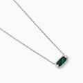 Histoire d'Or Collier Serafine Argent Blanc Malachite Oxyde De Zirconium