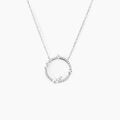 Histoire d'Or Collier Lua Argent Blanc Oxyde De Zirconium Perle De Culture