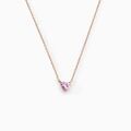 Colliers sur Grenoble : Histoire d'Or Collier Kelvyn Argent Rose Oxyde De Zirconium