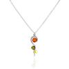 Histoire d'Or Collier Murriel Argent Blanc Ambre