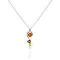 Histoire d'Or Collier Murriel Argent Blanc Ambre