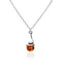 Histoire d'Or Collier Famata Argent Blanc Ambre