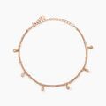 Chaine sur Grenoble : Histoire d'Or Cha&icirc;ne De Cheville Heidi Argent Rose Oxyde De Zirconium