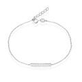 Bracelets sur Grenoble : Histoire d'Or Bracelet Kiara Argent Blanc Oxyde De Zirconium