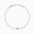 Bracelets sur Grenoble : Histoire d'Or Bracelet Myhalf Argent Rose Oxyde De Zirconium