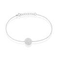 Bracelets sur Grenoble : Histoire d'Or Bracelet Angeles Argent Blanc Oxyde De Zirconium