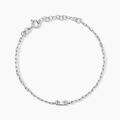 Bracelets sur Grenoble : Histoire d'Or Bracelet Nigelle Argent Blanc Oxyde De Zirconium